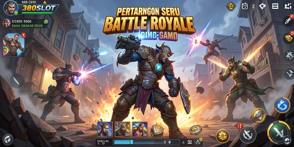 Tampilan menegangkan dari permainan Battle Royale di 380SLOT.