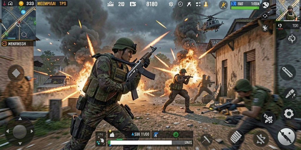 Screenshot yang menunjukkan momen intens di TPS 8180.