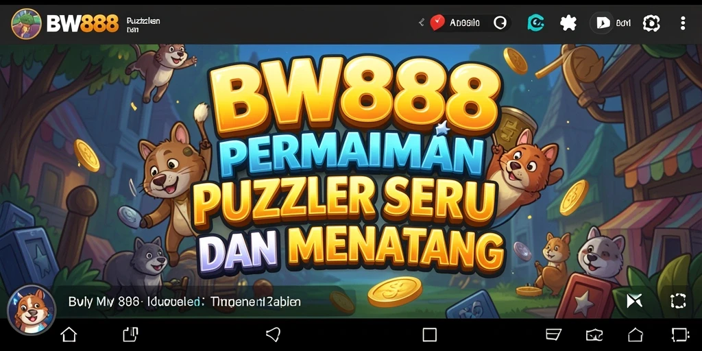 Screenshot gameplay BW888 menampilkan momen seru mencocokkan permata di level yang menantang.