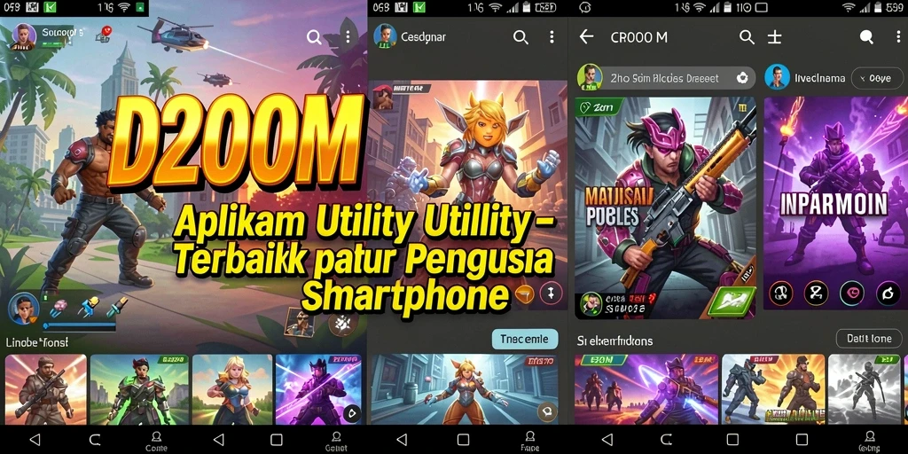 Tampilan D200M menunjukkan antarmuka yang sederhana dan fungsional.