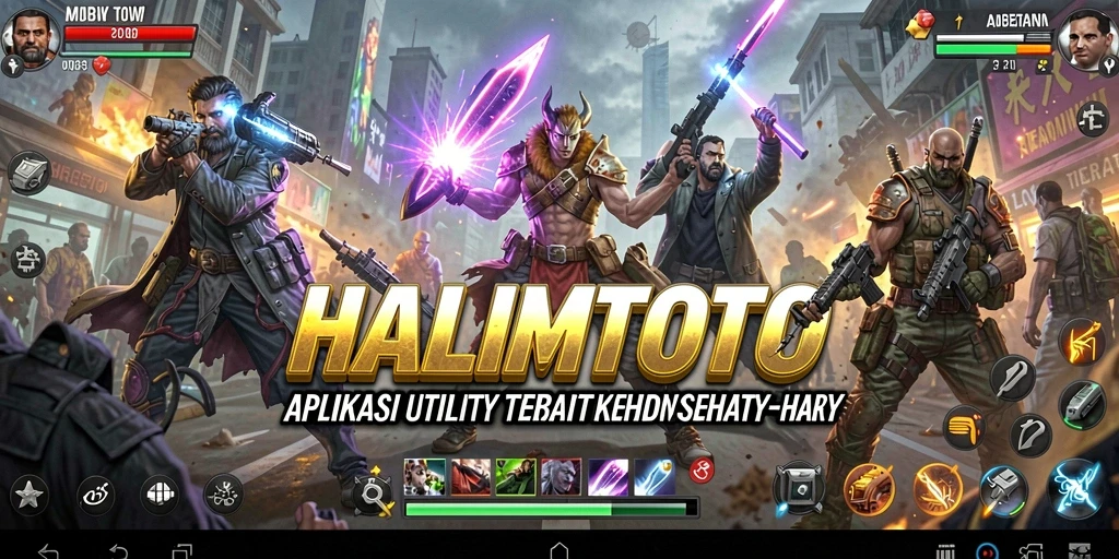 Tampilan antarmuka aplikasi HALIMTOTO yang intuitif dan mudah digunakan.