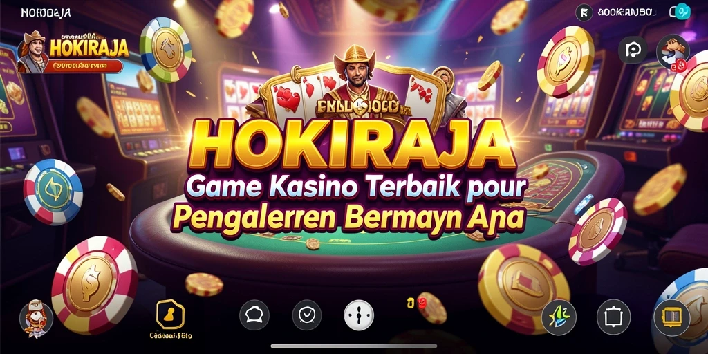 Tampilan gameplay yang menarik dari HOKIRAJA dengan suasana Kasino yang otentik.