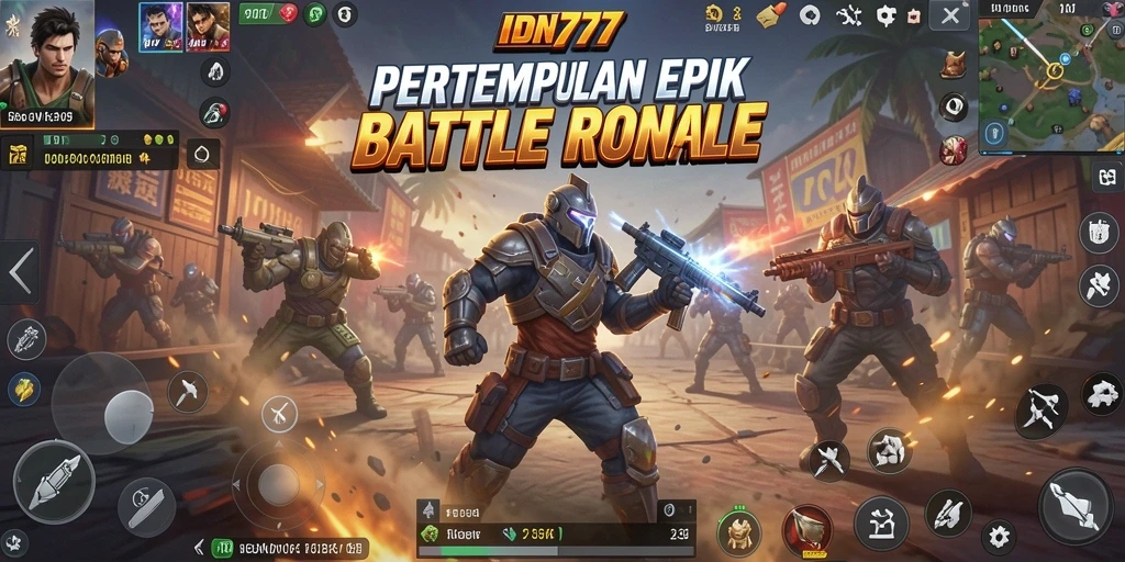 Screenshot gameplay IDN777 dengan aksi pertempuran yang intens dan grafis menakjubkan.