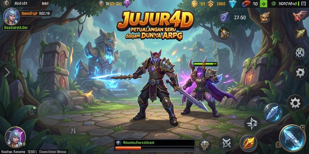 Gameplay seru JUJUR4D dengan petualangan dan aksi ARPG yang mendebarkan.