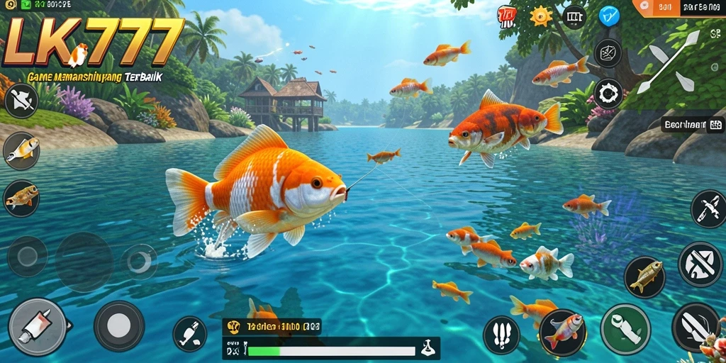 Screenshot gameplay LK777 yang menampilkan keindahan memancing.