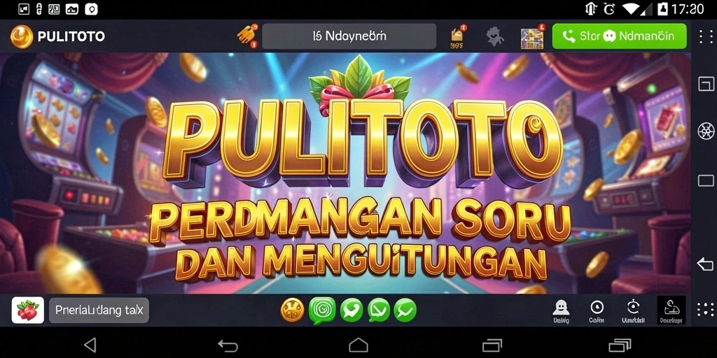 Tampilan gameplay PULITOTO dengan efek visual yang menarik.
