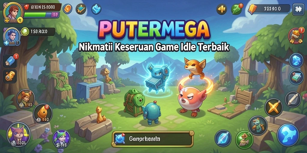 Screenshot gameplay PUTERMEGA menampilkan aksi seru dan strategi dalam game Idle.