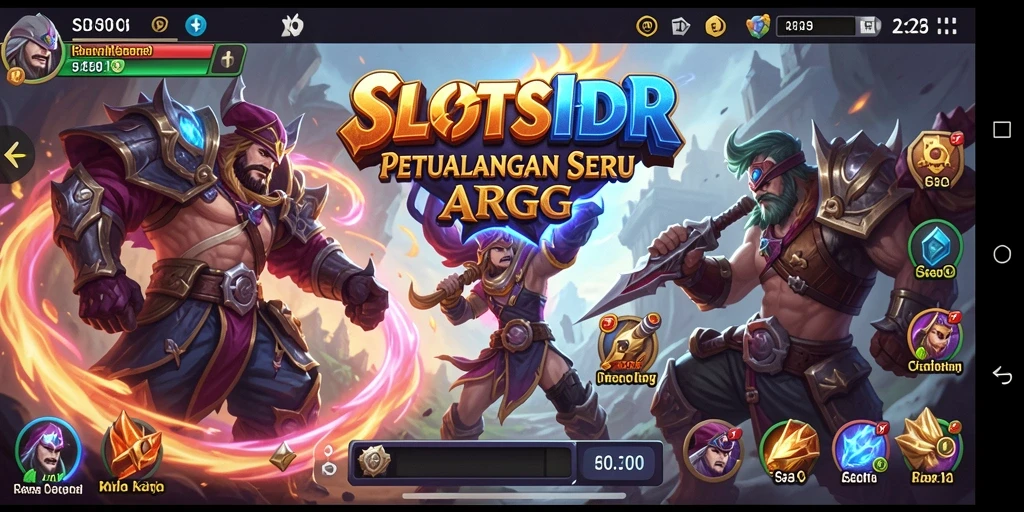 Tampilan gameplay menakjubkan dari SLOTSIDR dalam pertarungan ARPG.