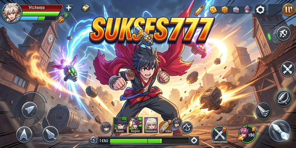 Tampilkan gameplay menarik dalam dunia anime yang menawan.