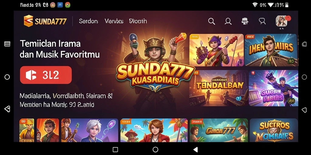 Tangkapan layar SUNDA777 menampilkan gameplay musik yang interaktif dan menarik.