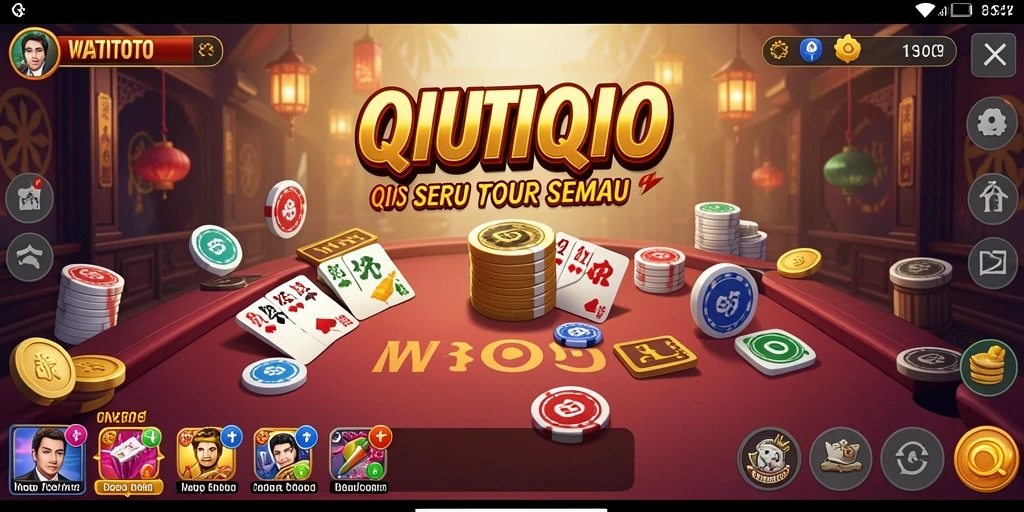 Tampilan gameplay QiuQiu yang seru dan menantang.